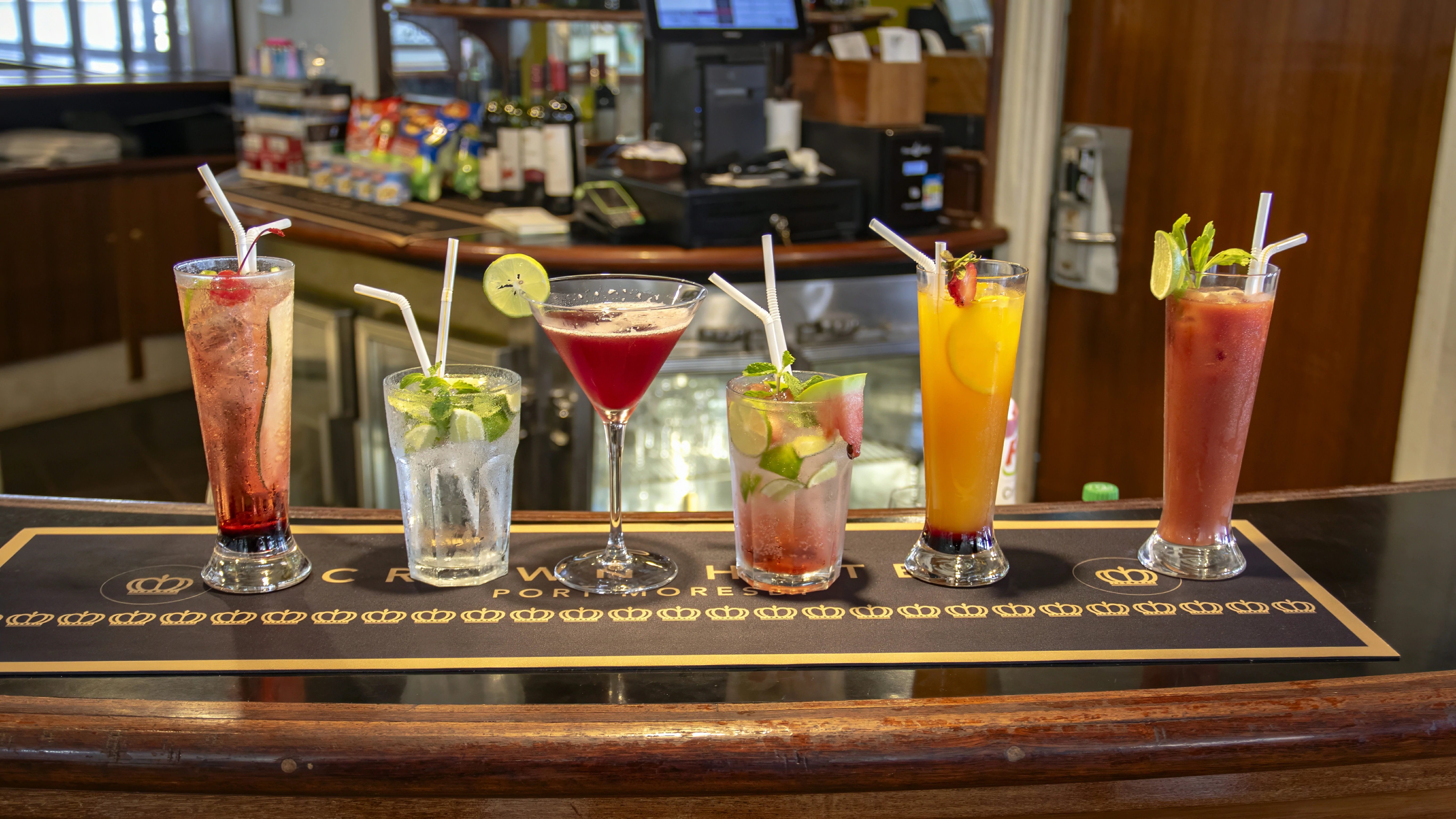 Guests enjoying bar area