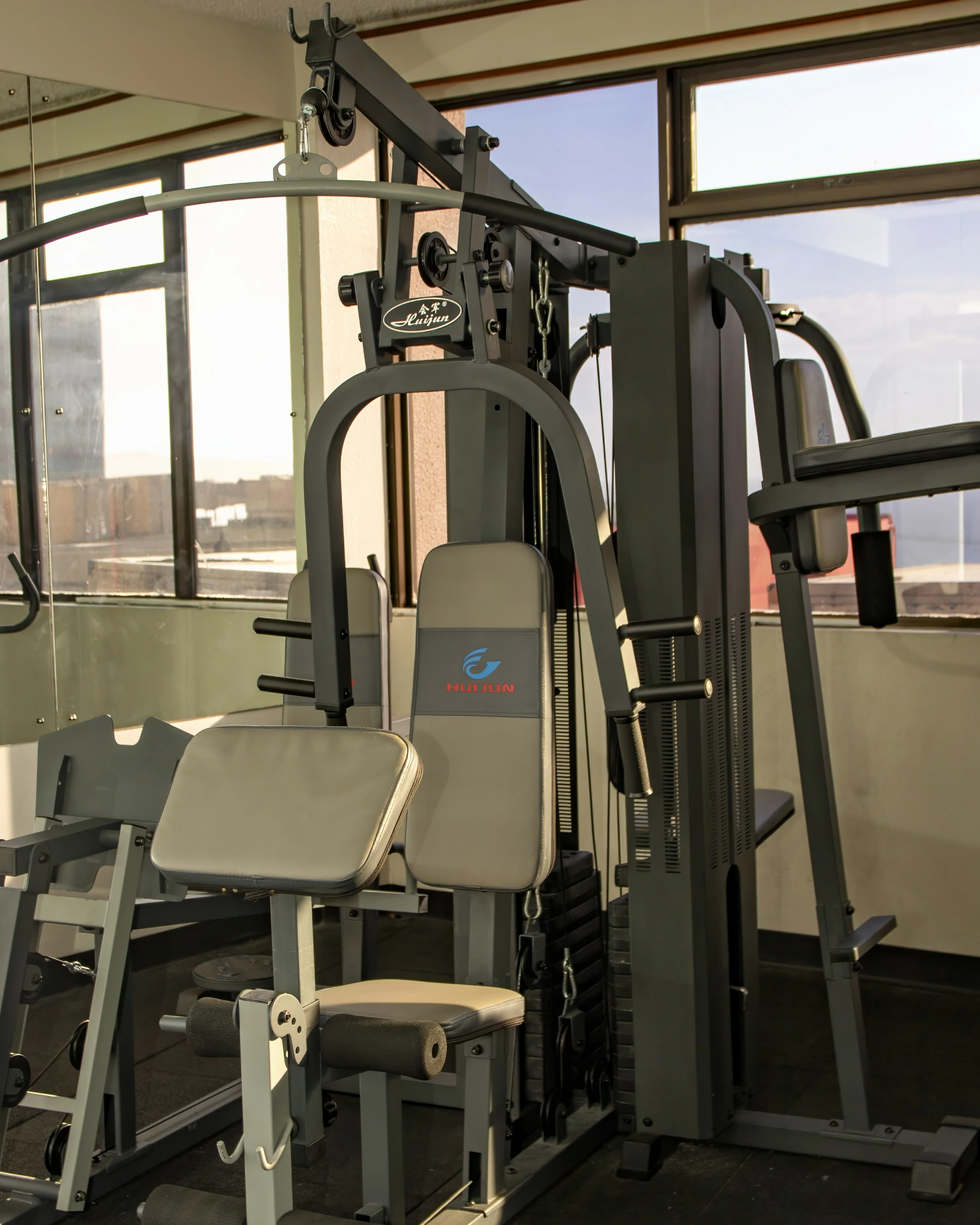 Cardio machines in hotel gym